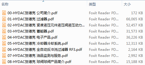 HYDAC贺德克全套中文样本2010